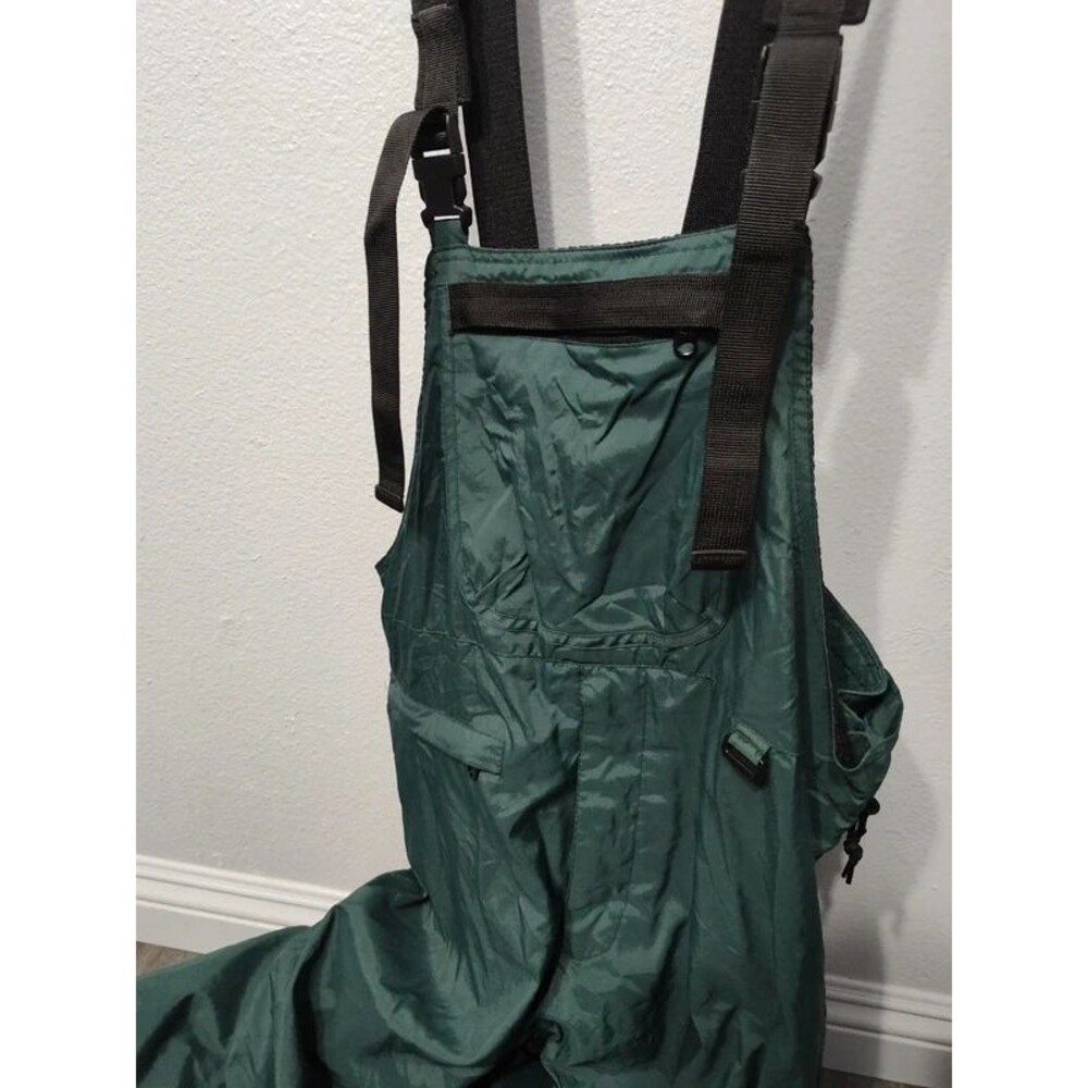 Men’s XL Boulder Gear Snow Bibs Green & Black Ski Snowboard Pants